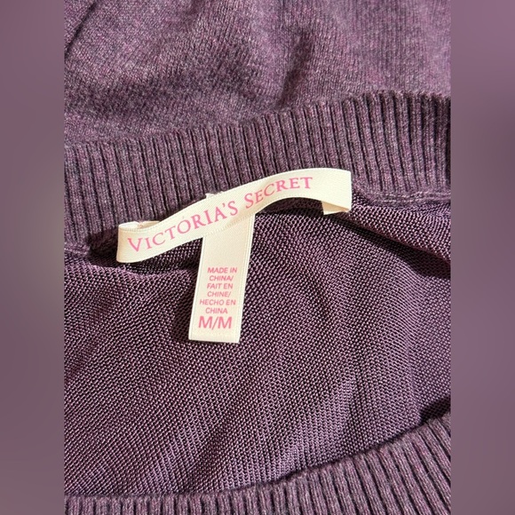 Victoria's Secret Purple Long Sleeve Dress Whit Pockets - Picture 6 of 7